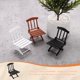 thumbnail image 4 of Uxcell 4-Pack Sillas Plegables en Miniatura para Casa de Muñecas, 2.1x2x3 Pulgadas Sillas de Playa Plegables en Miniatura [Negro], 4 of 6