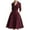 03#Wine, variant on Women's Vintage Dress Fall Fit and Flare 3/4 Sleeve Elegant Cocktail Party Formal Church Dresses 2025 Dark Blue XL
