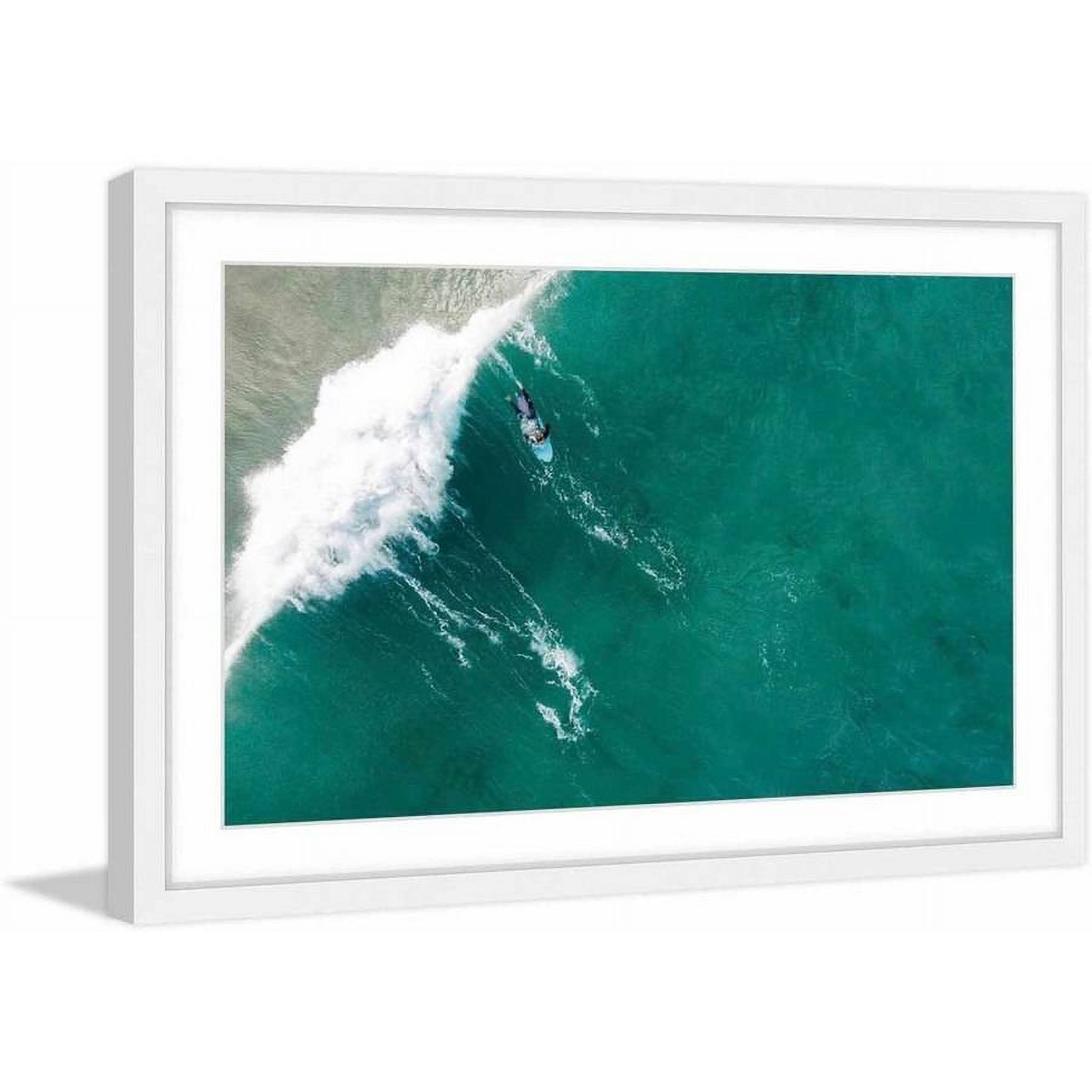 Marmont Hill "Big Wave" by Karolis Janulis Framed Painting Print