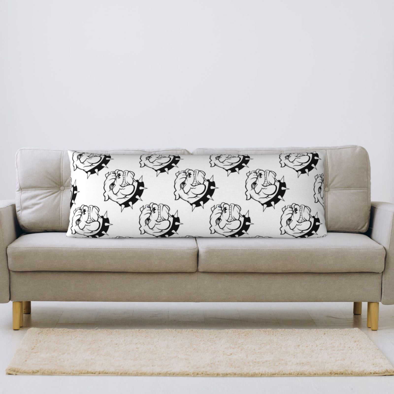 Naloa Cool Dog Super Soft 20x60 Body Pillow Case,Long Side Hidden Zipper（PILLOWS ARE NOT INCLUDED）