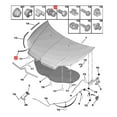 thumbnail image 4 of Bloque De Goma De Montaje Del Amortiguador Del Capó, Parachoques De Goma Del Capó Del Motor Antienvejecimiento Anticolisión 9803064480 Absorción De Impactos De Alta Dureza Para, 4 of 7