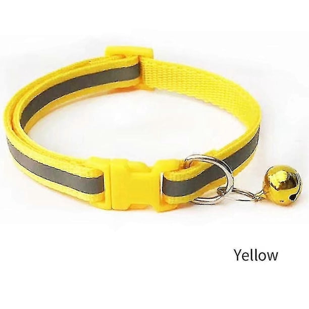 Reflective Cat Kitten Pet Collar with Bell Safety Adjustable Buckle Release Bell