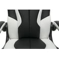 thumbnail image 3 of OFM Essentials Collection High-Back Racing Style Bonded Leather Gaming Chair, in White (ESS-3086-WHT), 3 of 11