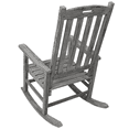 thumbnail image 4 of Tcbosik Oversized Rocking Chair for Outdoor, Wooden Rocker Chair with Armrest and High Backrest for Porch Patio Garden, Easy Assembly, Light Gray, 4 of 9