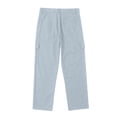 thumbnail image 5 of Vetsdori Mens Cargo Pants Workout Outdoor Pockets Trendy Pantalones Travel Cotton Linen Button Trousers for Men Straight Leg, 5 of 9