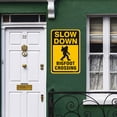 thumbnail image 4 of BTFSigns 16" x 12" Aluminum Bigfoot Crossing Signs, Slow Down Sign For Yard,Funny Traffic Sign Wall Decor Rust-Resistant, Easy to Install, Ideal for Streets, Driveways, Wall Art and Outdoor Decor, 4 of 5