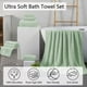 thumbnail image 2 of Juego de Toallas Oliven 8 Piezas Toallas de Baño Grandes en Verde, 2 of 7