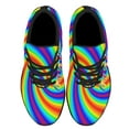 thumbnail image 2 of Unisex Fashion Rainbow Shoes, LGBT Sneakers for Men Women, Lightweight Breathable Running Walking Shoes Black Size 11.5, 2 of 7