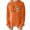 Orange, variant on APEXFWDT Women's Thanksgiving Sweatshirt Pumpkin & Maple Print Crew Neck Sweatshirt Drop Shoulder Holiday Casual Sweatshirt,XXL,Beige