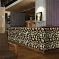 thumbnail image 2 of Bangus 3D Wall Paper Brick Stone Rustic Effect Self-adhesive Wall Sticker Home Decor, 2 of 6
