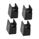 thumbnail image 4 of 4 protectores de suelo para patas de cama con abrazaderas de tornillo ajustables. Altura 5 cm, 4 of 9