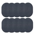 thumbnail image 1 of Furnish My Place Modern Plush Solid Petrol Blue Color Rug - Pets and Kids Friendly Rug, Indoor/Outdoor Mat, Area Rugs Great for Kids, Pets, Event, Living Room, Made in USA, 2' x 4' Oval - Set of 10, 1 of 5