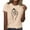 Beige, variant on Women's Hand Gesture Print Short Sleeve T Shirt Minimalist Design Soft Material Daily Casual Wear Black XXL