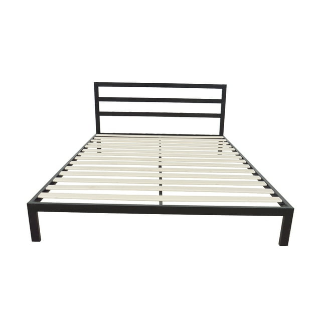 Zimtown Sturdy Bed Frame Queen Size Easy Setup Premium Metal Platform