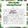 thumbnail image 2 of Serencatcher 12 Sheets Animal Coloring Placemats, Reptile Birthday Party Decorations Paper Placemats for Toddlers, Coloring Activity for Dining Table Family Gather Reptile Party Favors, 2 of 6
