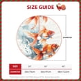 thumbnail image 2 of Xecao Three Goldfish Watercolor Splash Pattern Christmas Tree Skirt Round Xmas Tree Mat Base Cover for Holiday Home Decorations-30", 2 of 6