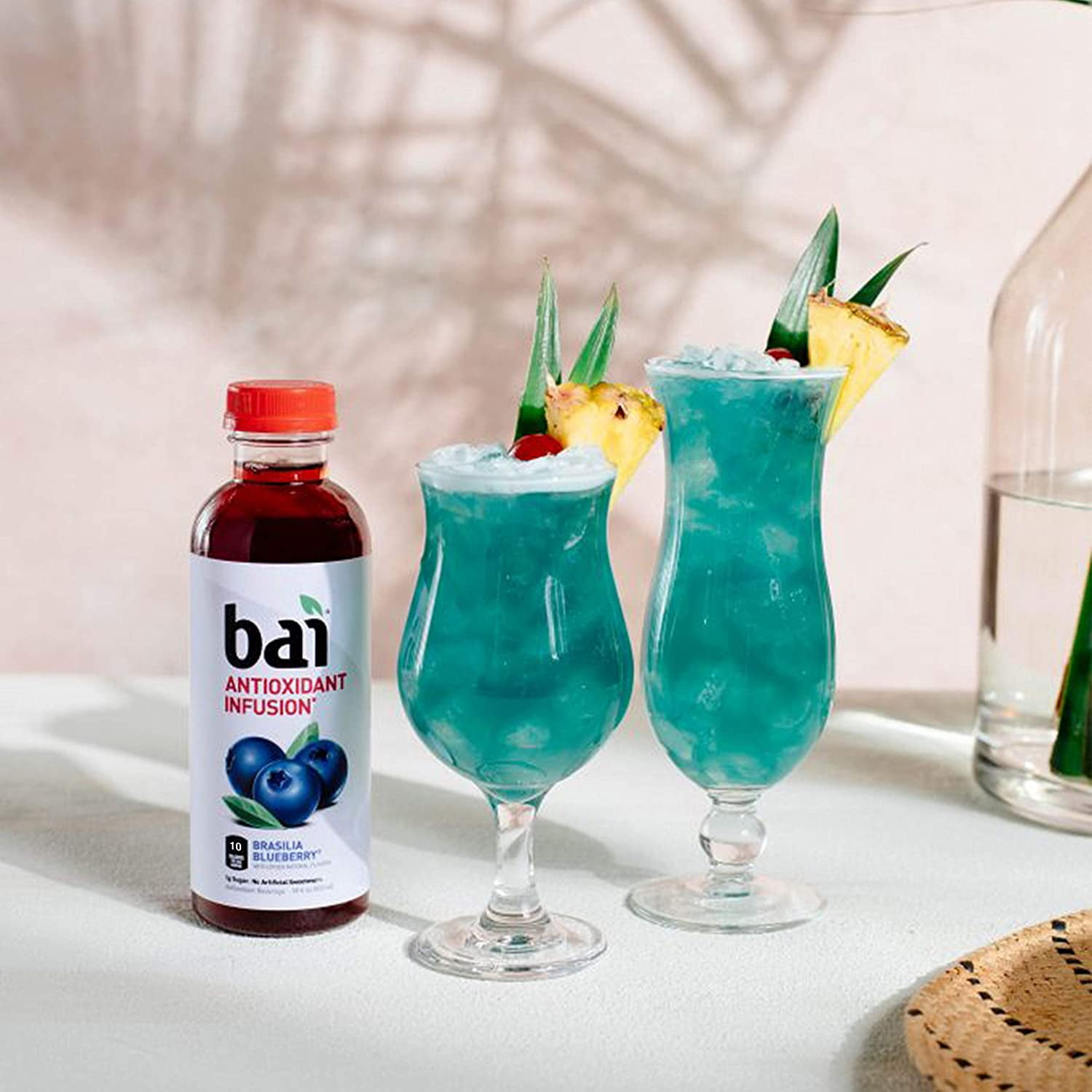 Bai Flavored Water, Brasilia Blueberry, Antioxidant Infused Drinks, 18 Fluid Ounce Bottles, 12 Count Brasilia Blueberry 18 Fl Oz (Pack of 12)
