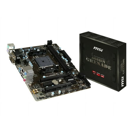 MSI A68HM GRENADE - Motherboard - micro ATX - Socket FM2 / FM2+ - AMD A68H Chipset - USB 3.0 - Gigabit LAN - onboard graphics (CPU required) - HD Audio (8-channel)
