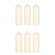 thumbnail image 1 of Mega Candles 6 velas sin perfume con forma de cúpula de color marfil, económicas, de un solo uso, velas de cera para eventos, 2 pulgadas x 6 pulgadas, recepciones de bodas, cumpleaños, celebraciones d, 1 of 1
