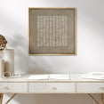 thumbnail image 2 of PixonSign Framed Canvas Wall Art Mid-Century Geometric Line Pattern Print Abstract Fine Art Decorative Artwork Boho Relax/Zen Nordic for Living Room, Bedroom, Office - 24"x24" Natural, 2 of 5