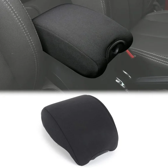 for JK Center Console Cover Pad Armrest Cover Cushion for 2011-2018 Jeep Wrangler JK JKU Sahara Sport Rubicon X & Unlimited