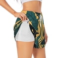 thumbnail image 3 of Lsque Cat Hiding In Potted Plants Printed Women's Running Shorts with Liner Pockets,Elastic Quick Dry Workout Athletic Gym Yoga Shorts,Womens High Waist Shorts-X-Large, 3 of 9