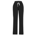 thumbnail image 6 of Feancey Womens Sherpa Lined Sweatpants Drawstring High Waist Plus Size Jogger Pants Winter Fuzzy Fleece Warm Pajama Bottoms with Pockets Black M, 6 of 10