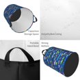 thumbnail image 2 of Fotbe Submarines And Whales Cesto de Ropa con Asas, Cesto Impermeable de Gran Capacidad, Bolsa de Lavado para Dormitorio, Cesto de Ropa con Ruedas y Asas-Small, 2 of 6