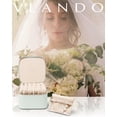 thumbnail image 2 of Joyero Vlando Travel con 6 bolsas de terciopelo para mujer, color verde, 2 of 7