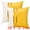 Yellow, variant on Unique Bargains Velvet Soft Square Pillow Covers Pack of 2 Yellow 18" x 18"