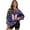 Floral Butterfly Print, variant on SCRAWLGOD Leopard Print Pink Black Crewneck Fall Sweatshirts for Women Trendy Women's Long Sleeve Pullover Tops with Pockets Fashion for Daily Wear, Spots, Office, S