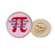 thumbnail image 1 of Cálculo de la pi matemática Unbranded Broche de oro metálico circular, 1 of 3