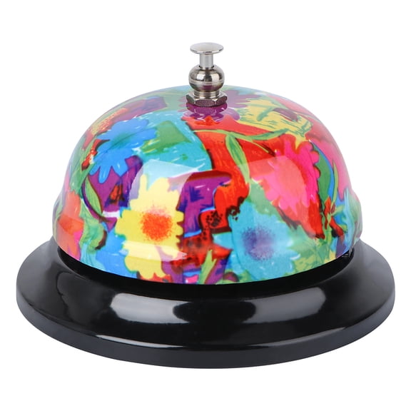 Nuolux Bell Desk Service Reception Call Bell Bells Customermanual Restaurant Dinner Front Floral Printedbar Hand Pet Hotel