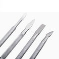 thumbnail image 2 of PVCS 4 PC/set Double Fini Ongles Pousseur Romover Cuticule Manucure Pédicure Ongles Nettoyant, 2 of 9