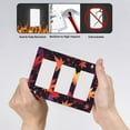 thumbnail image 4 of Maple Leaf Switch Cover Decorative Wall Plate 3-Gang Standard Size, 4 of 5