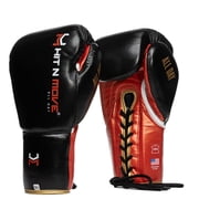 Hit N Move Boxing Gloves - All Day Pro Agility 14oz Red/White - Lace Up