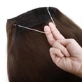 thumbnail image 2 of MY-LADY Thick Double Wire in Human Hair Extensions Invisible Headband Secret Fish Line No Clips/Tape Hairpiece Straight 16"/18"/20"/22" for Women, 2 of 10