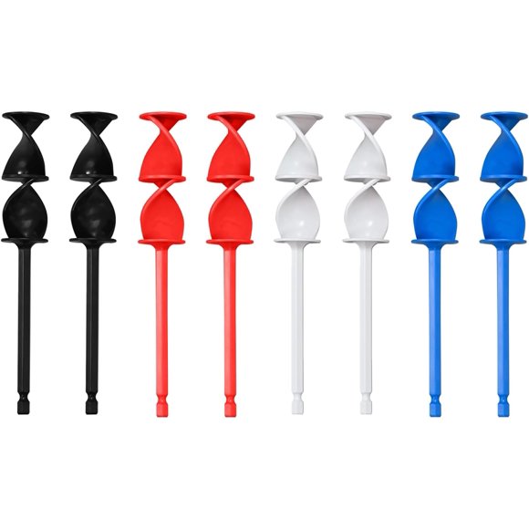 8 Pcs Mélangeur de Résine Helix, BOSOIRSOU Mélangeur Époxy Réutilisable pour Peinture, Palettes de Mélange pour Résine, Accessoire de Mélangeur pour Peinture