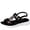 Black, variant on ShiShine Womens Hollowed Out Sandals Ankle Strap Lightweight Comfortable Beach Walking Sandals for Spring Summer