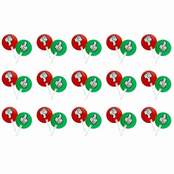 30 x Voting Paddles-Red & Green