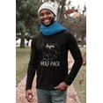 thumbnail image 4 of Old Glory Mens Wolf Pack Papa Dad Father Long Sleeve Graphic T Shirt, 4 of 6