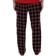 thumbnail image 2 of Pantalón de pijama de fleece para hombre Fruit of the Loom, talla grande, cuadro escocés, 2 of 3