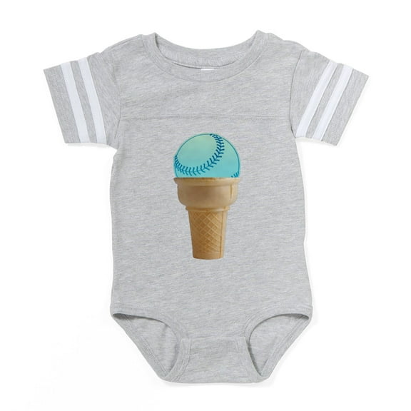 CafePress - FIN Perfect Summer ... - Cute Infant Baby Football Bodysuit