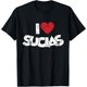thumbnail image 1 of I Love Sucias I Heart Sucias - Camiseta española vintage envejecida, 1 of 2
