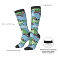 thumbnail image 4 of Susaid Crocodile Riding Skateboard Print Thermal Winter Socks for Men and Women, Warm Crew Hiking Socks, for Boots and Outdoor Activities, 4 of 6