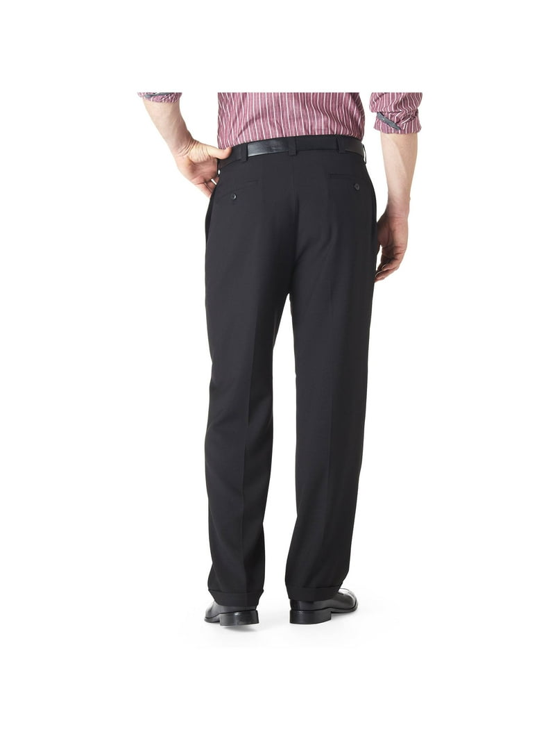 Haggar Men's E-CLO Stria Pleat Front Dress Pant Classic Fit HD00219 -  Walmart.com