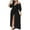 Womens Swimsuit Cover-Ups Clearance Black, variant on BSDJILFG Womens Swimsuit Cover Up Long Cardigan Lightweight Flowy Short Sleeve Loose Fit Tie Waist High Split Shirt Dress