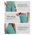 thumbnail image 4 of NELEUS Womens 29" Wide Leg Pants Athletic Yoga Leggings Casual Sweatpants Stretch Dress with Pockets,Light Green,US Size L, 4 of 11
