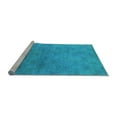 thumbnail image 2 of Ahgly Company Machine Washable Indoor Square Oriental Light Blue Industrial Area Rugs, 5' Square, 2 of 4