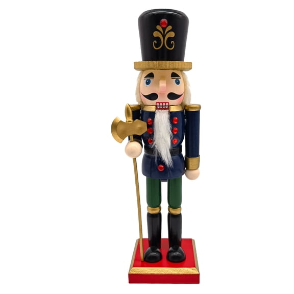 BERTDOMD Traditional Wooden Christmas Nutcracker Soldier Figurine Holiday Decor Craft